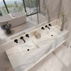 Romantic White Sintered Stone tiles for Wall And Vanity Top